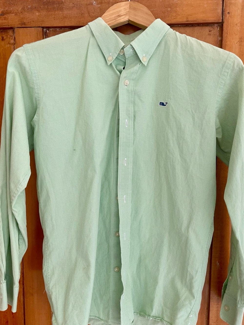 Vineyard Vines Men's Button-Down Shirt in Light Mint